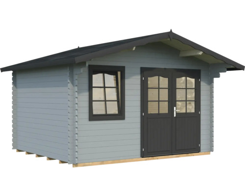 Abri de jardin Palmako Emma 10,4 m² avec plancher 426 x 380 cm gris clair-anthracite