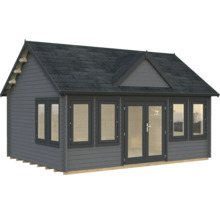 Abri de jardin Palmako Claudia 19,4 m² avec plancher 574 x 424 cm gris foncé-anthracite
