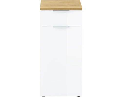 Germania Unterschrank GW-PESCARA BxHxT 39 x 86 x 34 cm Frontfarbe weiss/navarra eiche Unterschrank mit Schublade und Tür