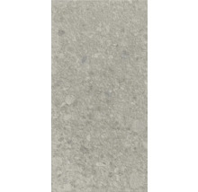 Dalle de terrasse en grès cérame fin Pebbles Light Grey 120x60x2 cm