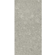 Dalle de terrasse en grès cérame fin Pebbles Light Grey 120x60x2 cm