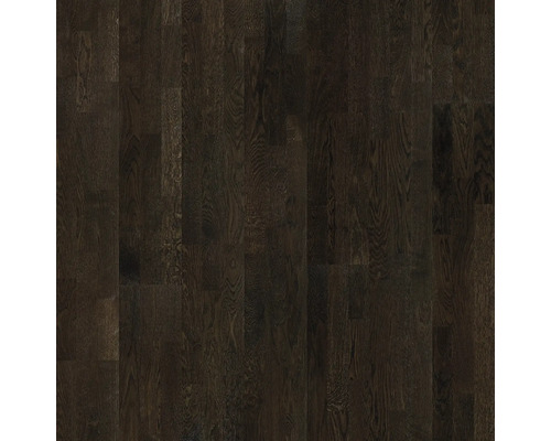 Gros plan d''un parquet en bois foncé.