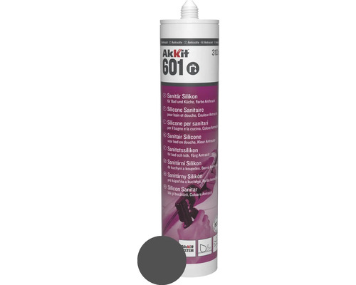 Silicone sanitaire Akkit 601 anthracite 310 ml