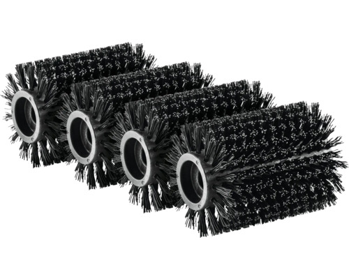 Plusieurs brosses cylindriques pour les travaux de nettoyage
