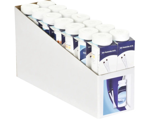 Unité d''emballage avec bandelettes de test de sel