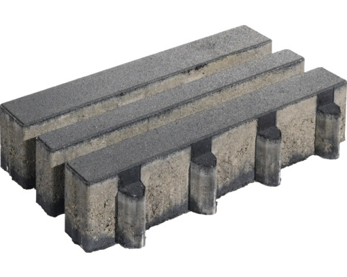 Pavé rectangulaire écolo/dalle de gazon Cordena ECO anthracite 40 cm x 20 cm x 8 cm