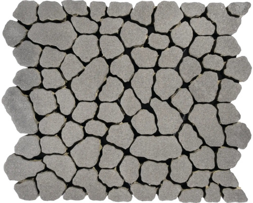 Tapis de mosaïque en pierre naturelle avec des formes de pierre irrégulières