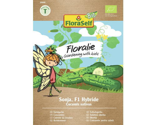 FloraSelf Floralie Gärtnern mit Kids Gemüsesamen Bio Gurke Sonja