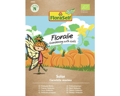 FloraSelf Floralie Gardening with kids Graines de légumes Bio Courge Hokkaido FloraSelf Floralie Gardening with kids Graines de légumes Bio Courge Hokkaido