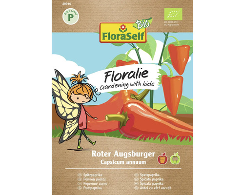 FloraSelf Floralie Gardening with kids Graines de légumes Bio Poivron rouge d'Augsbourg FloraSelf Floralie Gardening with kids Graines de légumes Bio Poivron rouge d'Augsbourg