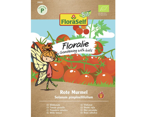 FloraSelf Floralie Gärtnern mit Kids Gemüsesamen Bio Tomate Rote Murmel