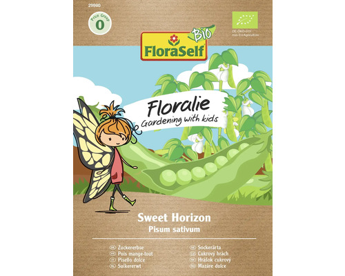 FloraSelf Floralie Gardening with kids Graines de légumes Bio Pois mange-tout Sweet Horizon FloraSelf Floralie Gardening with kids Graines de légumes Bio Pois mange-tout Sweet Horizon