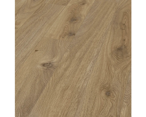 Nahaufnahme von Laminatboden in Holzoptik