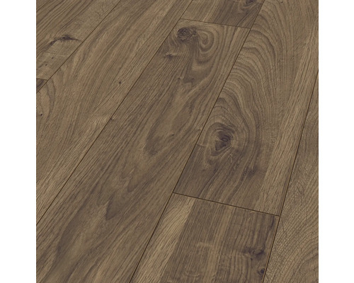 Nahaufnahme von Laminatboden mit Holzoptik