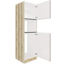 Meuble de cuisine avec deux portes ouvertes