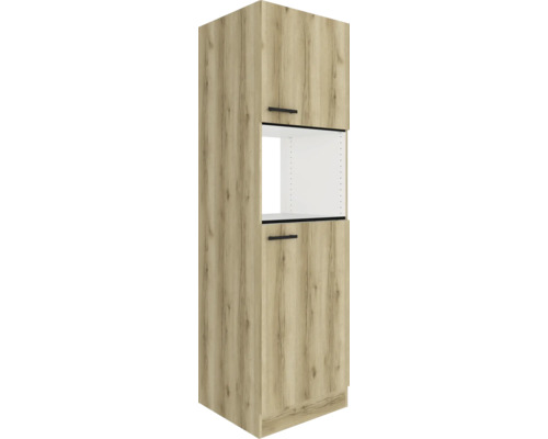 Armoire haute avec deux portes et compartiment ouvert