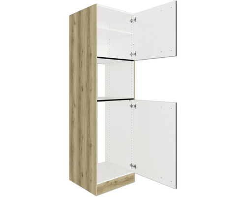 Armoire de cuisine ouverte avec deux portes