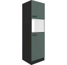 Armoire haute avec deux portes et compartiment ouvert