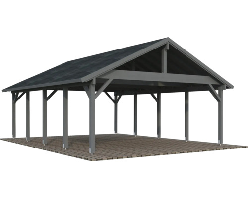 Doppelcarport Palmako Robert 40,6 m² 555 x 732 cm dunkelgrau