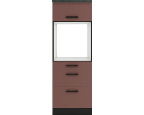 Küchenschrank mit Schubladen und offenem Fach