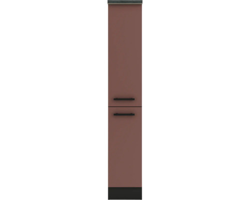 Armoire de cuisine étroite avec deux portes et poignées