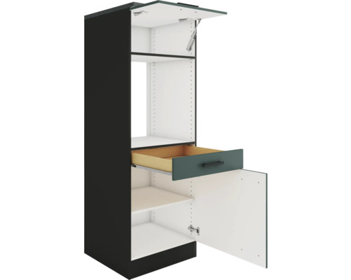 Armoire de cuisine avec étagères et tiroir