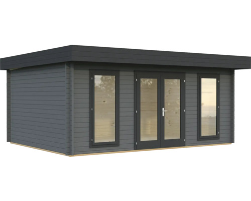 Abri de jardin Palmako Bret 19,9 m² avec plancher 574 x 474 cm gris foncé-anthracite