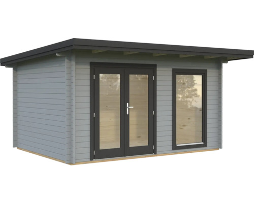 Abri de jardin Palmako Heidi 11,7 m² avec plancher 478 x 403 cm gris clair-anthracite