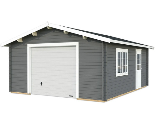 Einzelgarage Palmako Roger 23,9 m² mit Sektionaltor 514 x 598 cm dunkelgrau-weiss Einzelgarage Palmako Roger 23,9 m² mit Sektionaltor 514 x 598 cm dunkelgrau-weiss