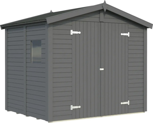 Abri de jardin Palmako Dan 4,5 m² avec plancher 261 x 210 cm gris foncé