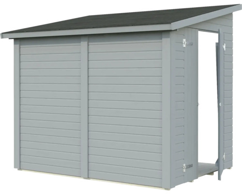 Abri de jardin Palmako Mia 3,6 m² avec plancher 244 x 178 cm gris clair