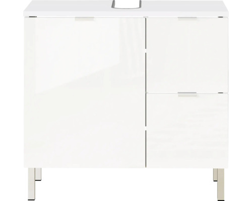 Germania Waschbeckenunterschrank GW-MAURESA BxHxT 60 x 56 x 34 cm Frontfarbe weiss Waschtischunterschrank mit zwei Türen und einer Schublade