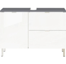 Meuble sous-vasque avec une porte et deux tiroirs
