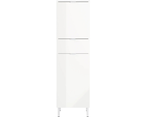 Germania Midischrank GW-MAURESA BxHxT 34 x 120 x 34 cm Frontfarbe weiss Weißer Schuhschrank mit zwei Schubladen und einer Tür