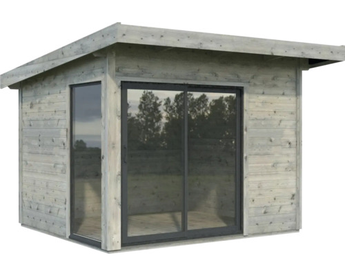 Gartenhaus Palmako Andrea 7,5 m² Slide Plus inkl. Fussboden 340 x 352 cm tauchgrundiert grau Gartenhaus Palmako Andrea 7,5 m² Slide Plus inkl. Fussboden 340 x 352 cm tauchgrundiert grau