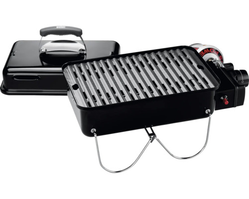 Tragbarer Weber Gasgrill mit Grillrost und Deckel