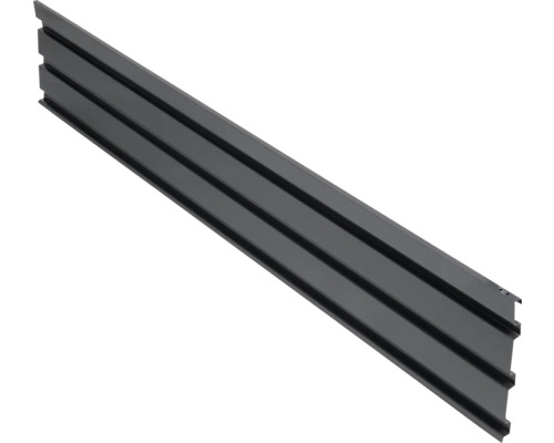 Abschlusselement floraworld Steckzaun-System 179,7 x 27,6 cm 2 Elemente anthrazit Metall Zaunriegel zur horizontalen Zaunmontage