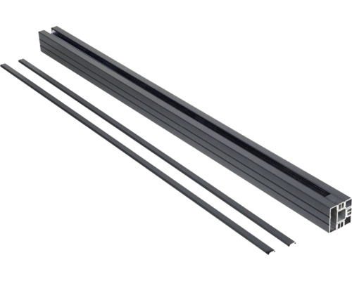 Aluminiumprofil mit zwei Dichtungen