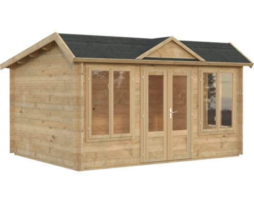 Gartenhaus Palmako Claudia Pent 11,5 m² inkl. Fussboden 440 x 346 cm tauchgrundiert braun