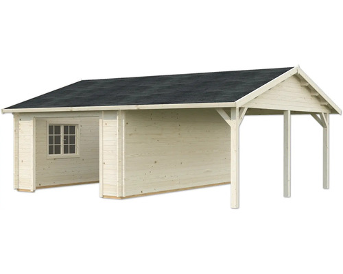 Abri de jardin en bois avec toit en appentis et fenêtre