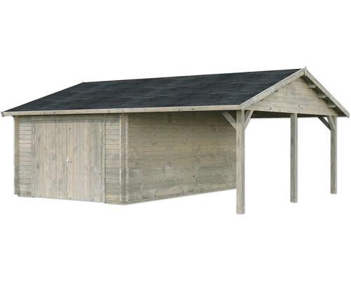 Einzelgarage Palmako Roger 19,0+16,2m² mit Holztor 703 x 619 cm tauchgrundiert grau Einzelgarage Palmako Roger 19,0+16,2m² mit Holztor 703 x 619 cm tauchgrundiert grau