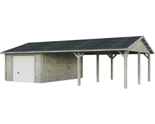 Einzelgarage Palmako Roger 19,0+33,2 m² mit Sektionaltor 1006 x 619 cm tauchgrundiert grau Einzelgarage Palmako Roger 19,0+33,2 m² mit Sektionaltor 1006 x 619 cm tauchgrundiert grau