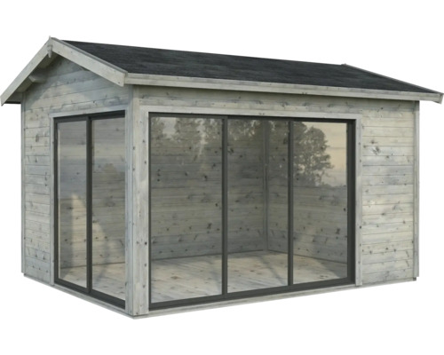 Gartenhaus Palmako Amanda 11,2 m² Slide inkl. Fussboden 434 x 340 cm tauchgrundiert grau Gartenhaus Palmako Amanda 11,2 m² Slide inkl. Fussboden 434 x 340 cm tauchgrundiert grau