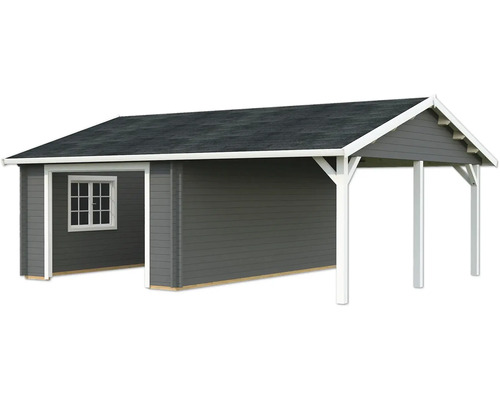 Einzelgarage Palmako Roger 19,0+16,2m² kit ohne Tor 706 x 619 cm dunkelgrau-weiss Einzelgarage Palmako Roger 19,0+16,2m² kit ohne Tor 706 x 619 cm dunkelgrau-weiss