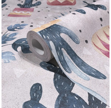 Tapetenrolle mit Kaktusmuster