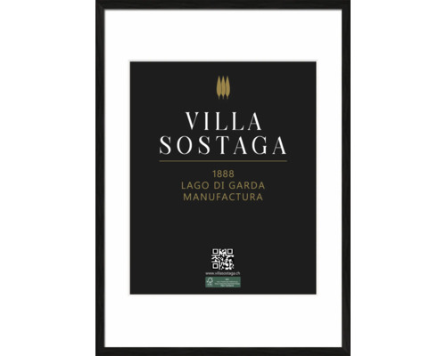 Villa Sostaga Logo in Bilderrahmen
