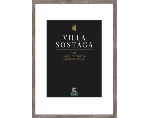 Cadre photo en bois Salo chêne marron verre synthétique 70x100 cm