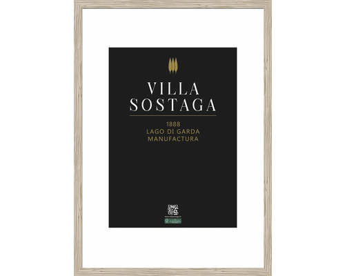 Cadre photo en bois Salo chêne clair verre synthétique 70x100 cm