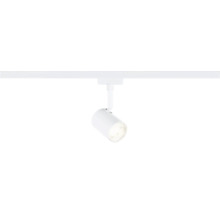 Spot de plafond blanc unique sur un rail