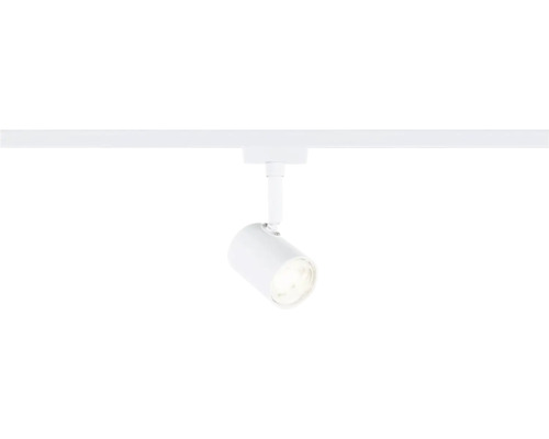 Spot de plafond blanc unique sur un rail
